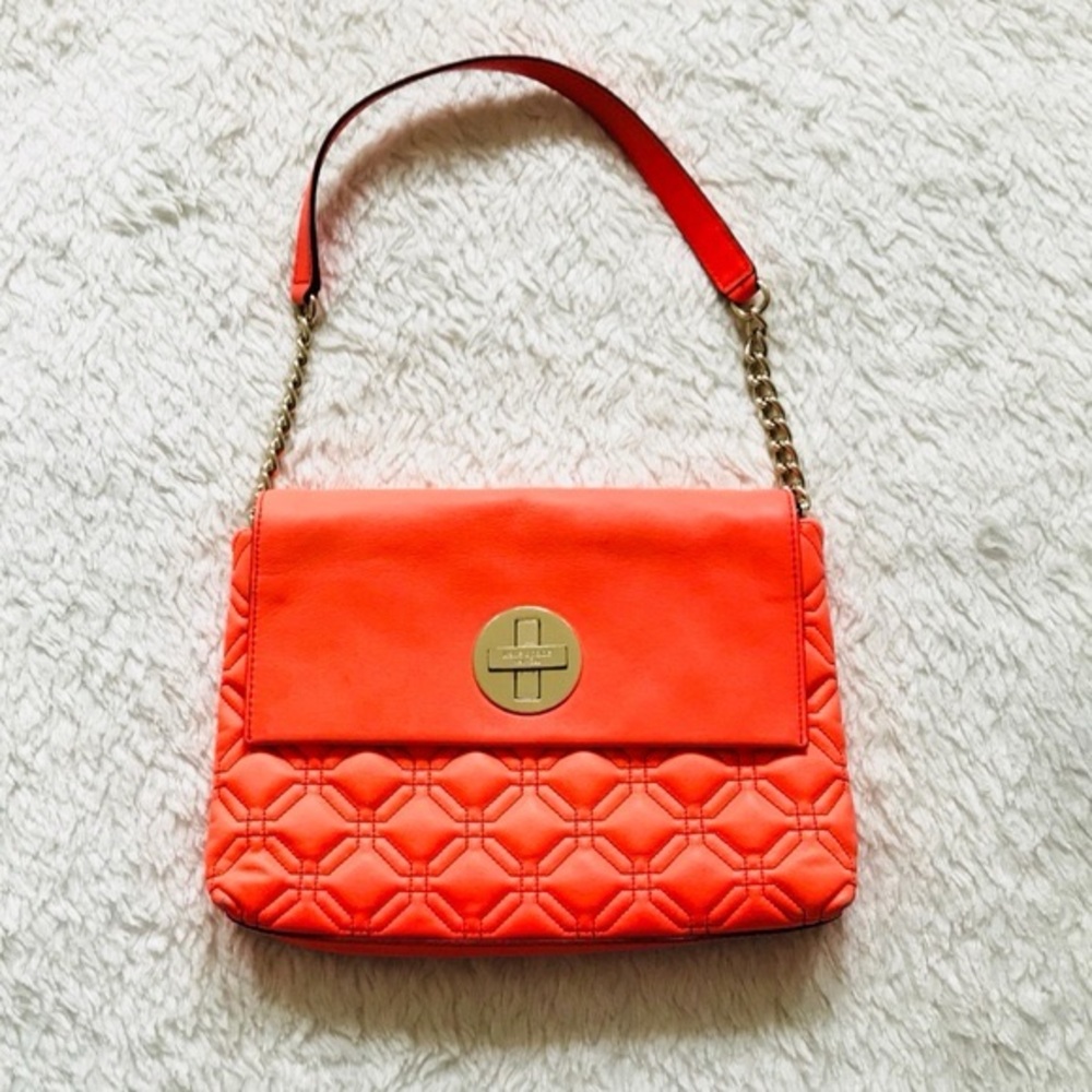 Kate Spade Coral Quilted Shoulder Bag